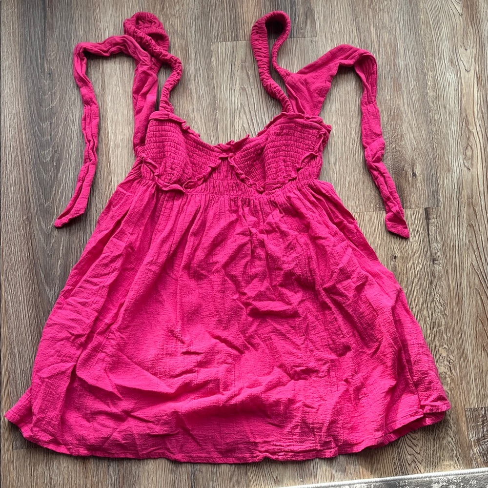 Free People Vibrant Pink Dress